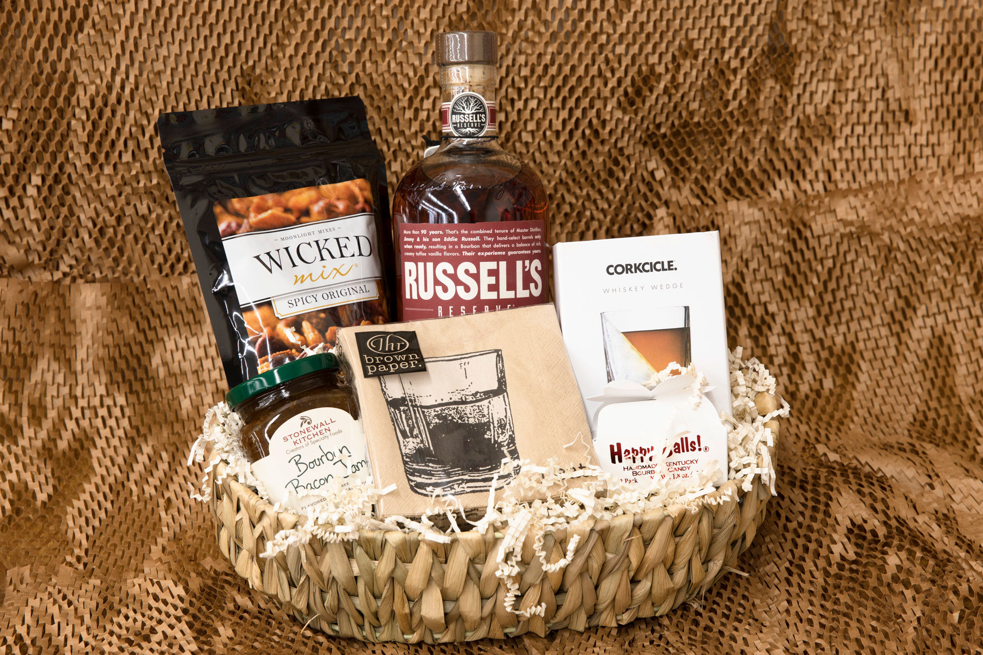 custom gift basket made by Jill Wagner