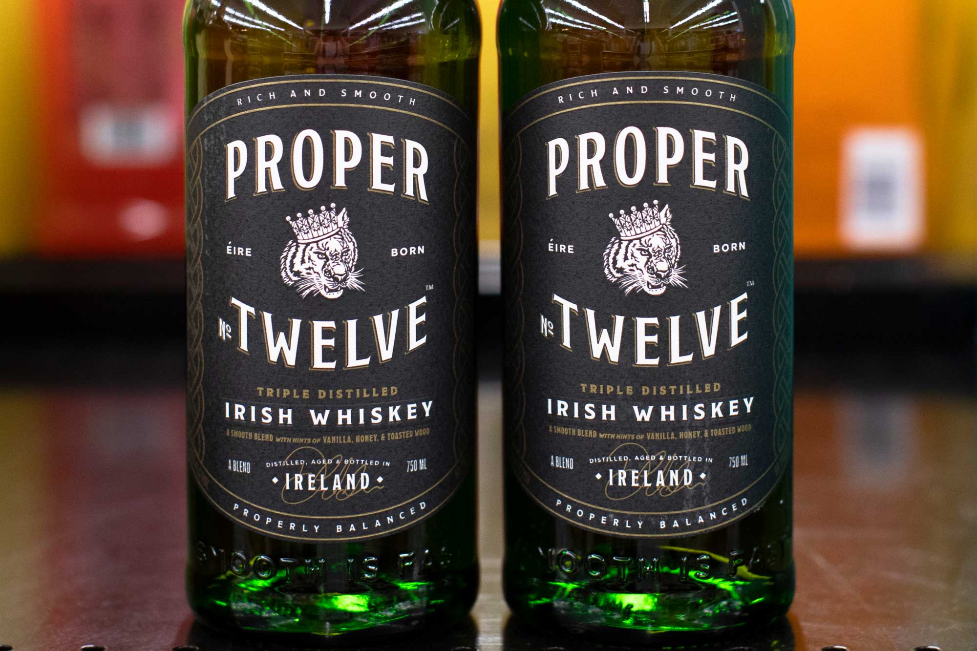 close up of Proper 12 Irish whiskey
